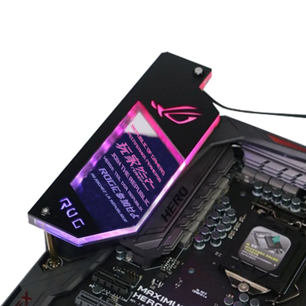 Gaming Console Tower - Panneau d'éclairage ARGB ATX IO DIY