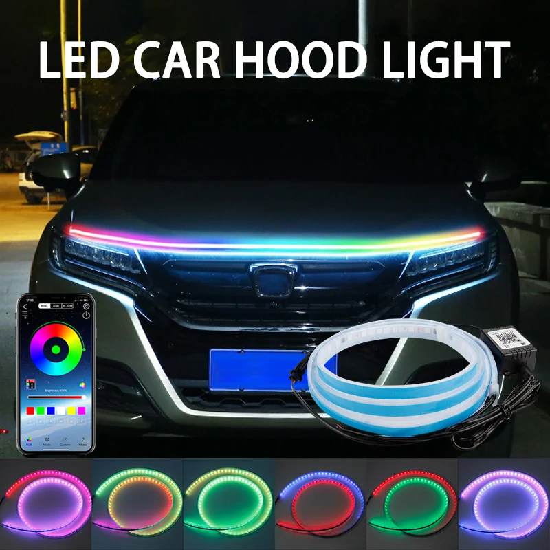 Led Gaming Light Strip - Lumière décorative pour capot de voiture,