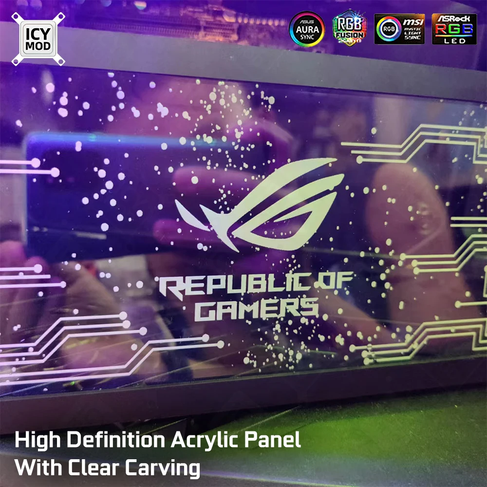 ICY MOD – panneau luminescent  - Gaming Console Tower avis et prix