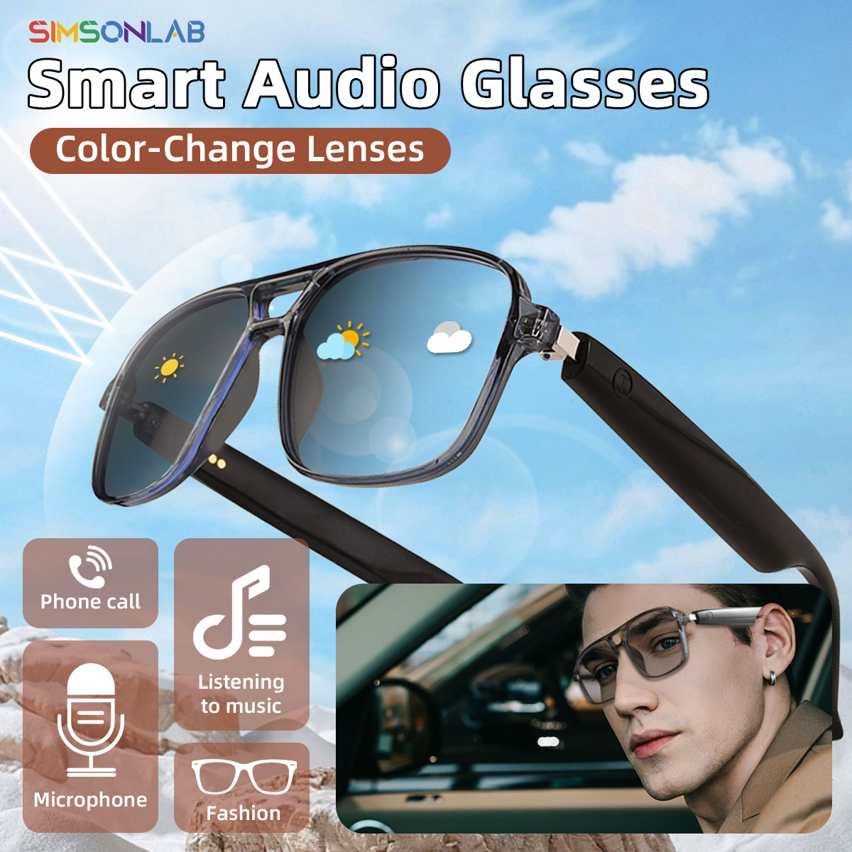 Lunettes intelligentes Ai, Ass - Gaming Glasses Uv avis et prix